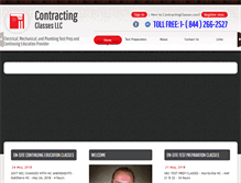 Tablet Screenshot of contractingclasses.com